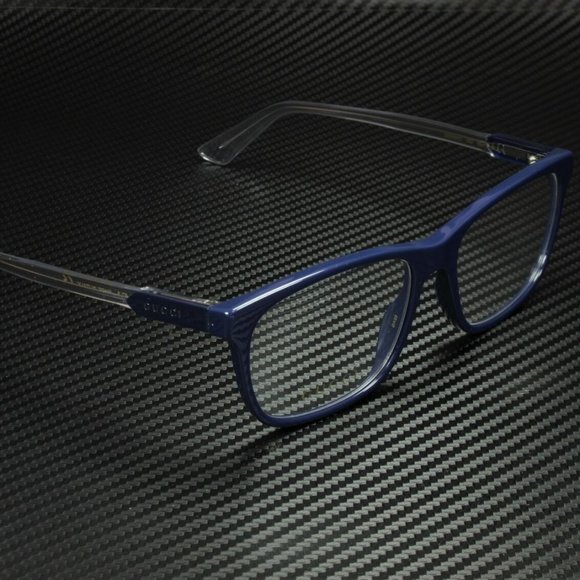 blue gucci glasses